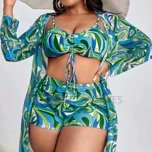 Bold Beachy – 3-Piece Plus Size Swim Set - main view