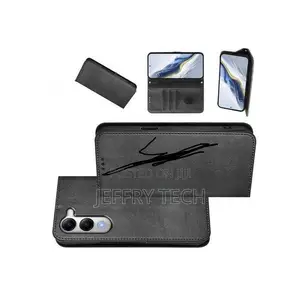 Wallet Black Retro Leather Flip Protection Case for Vivo Y0
