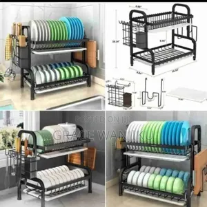 2tier High Quality Carbonsteel Dish Rack*
