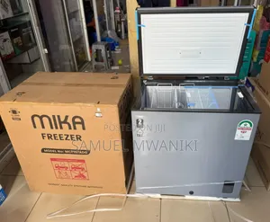 Mika Chest Freezer 197l Aluminium Inner Dark Grey