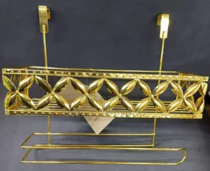 Gold Over The Door Rack