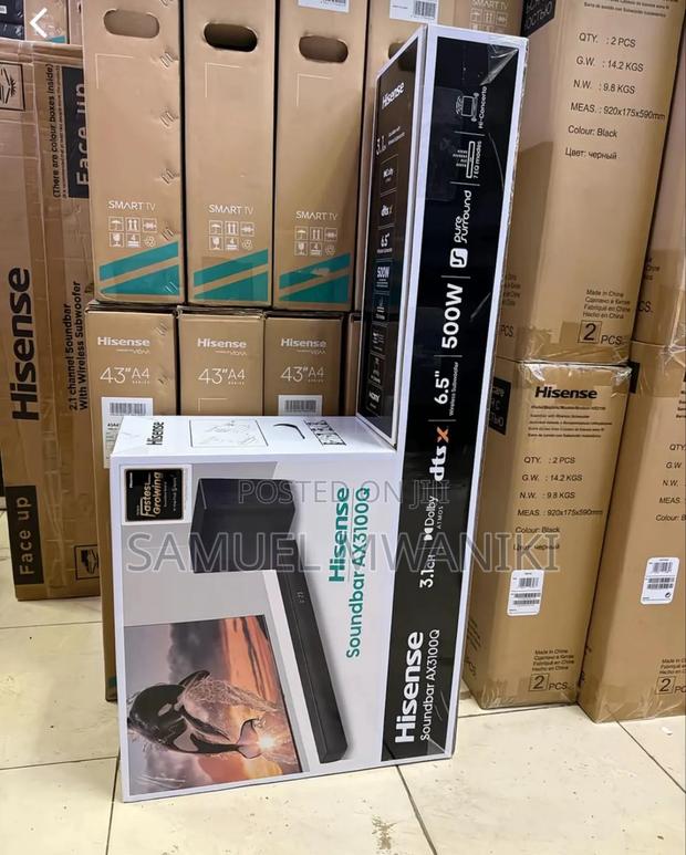 Hisense Soundbar Ax3100q | 3.1 Channel Soundbar
Dolby Atmos