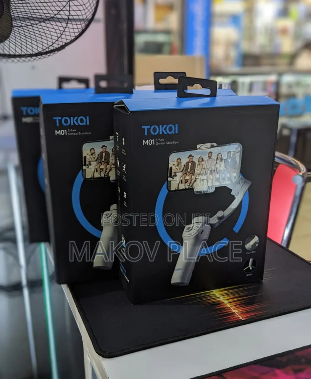 Tokqi M01 Gimbal Stabilizer 360 Rotation for Mobile Phone
