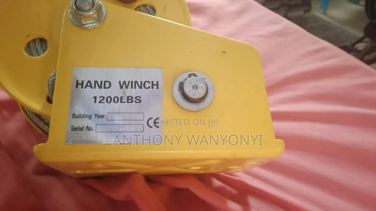 Hand Winch Hoist Tank Lifting Pulley Winch Like Chain Block