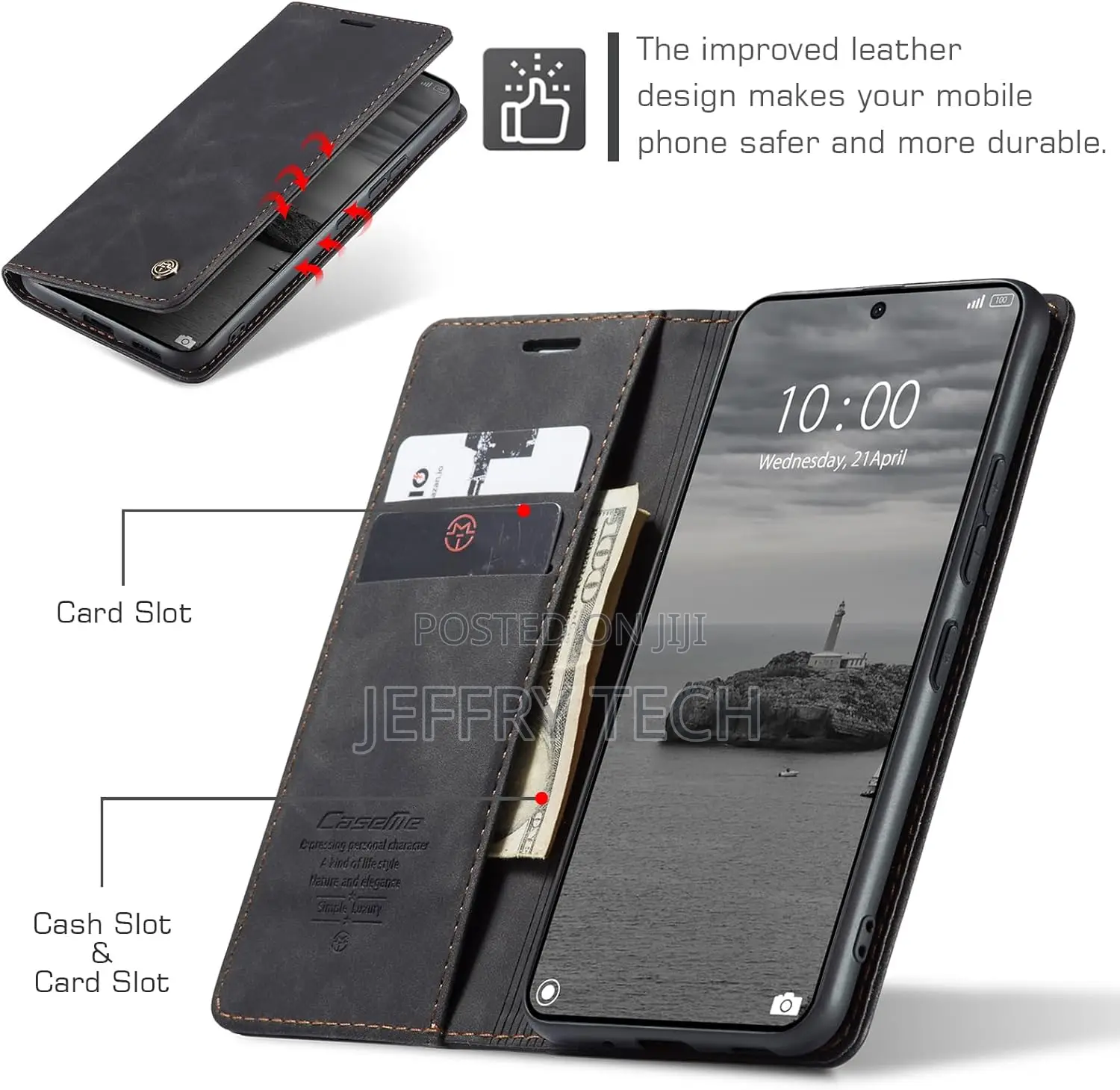 Xiaomi Poco X6 Pro 5g Case, Flip Wallet Leather Case With