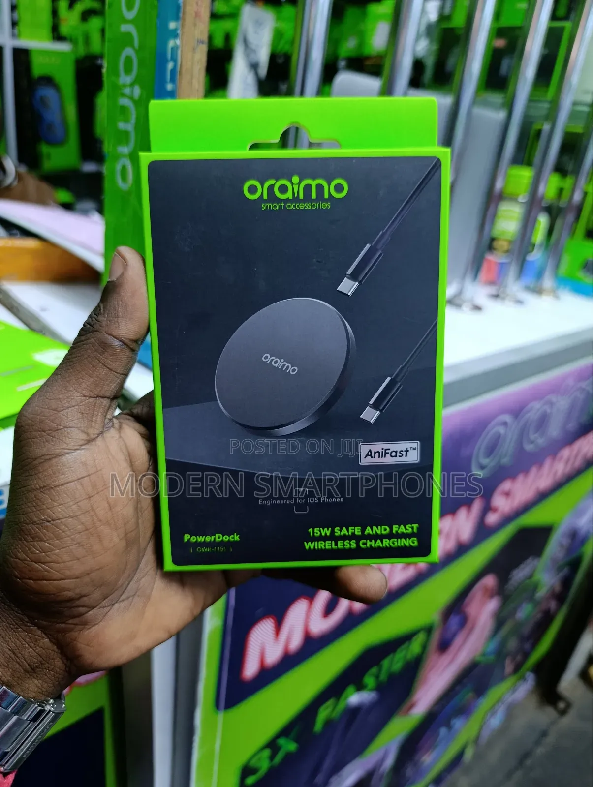 Oraimo Powerdock 15w Magnetic Wireless Charging Pad