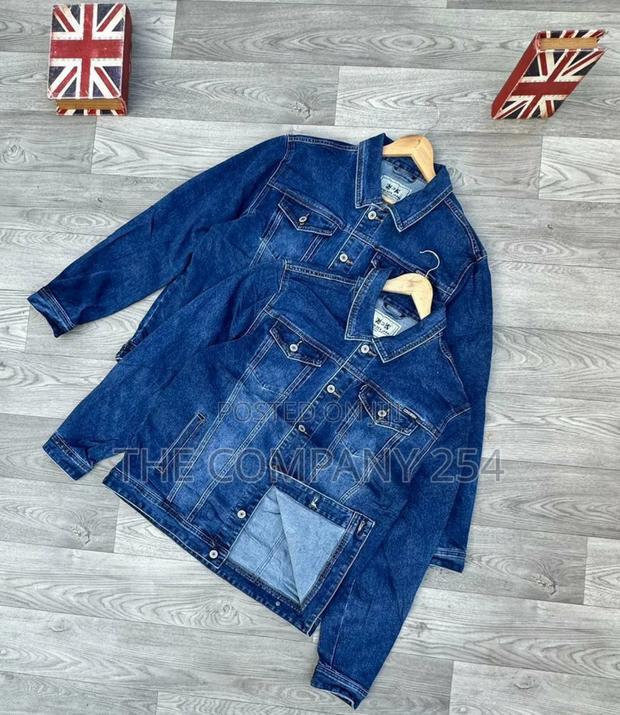 Quality All Weather Casual Plain Jeans Denim Made Jacket - main view