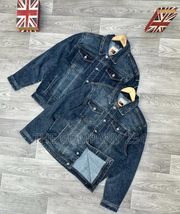 Quality All Weather Casual Plain Jeans Denim Made Jacket - thumbnail 2