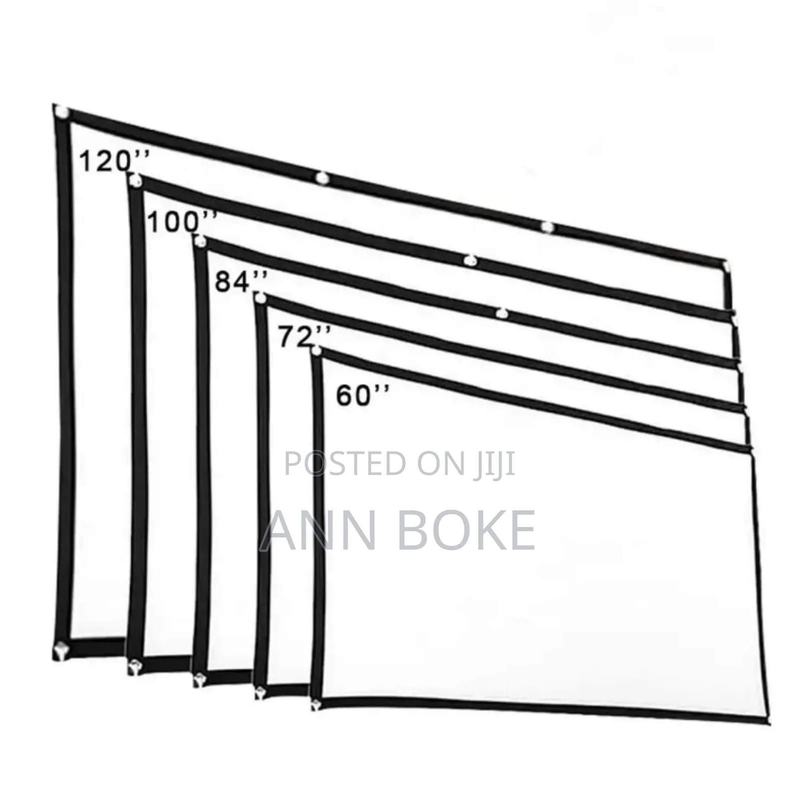 Fabric Foldable Projection Screen 100 Inch