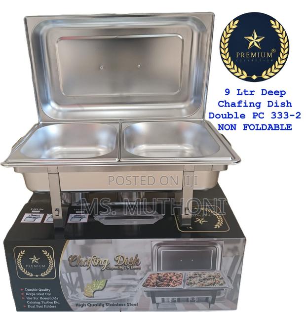 Double Compartment Quality 9ltr Deep Chaffing Dishes - main view