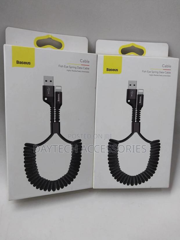 Baseus Spring Data Cable Usb to Lightning 1m for iPhone - thumbnail 2