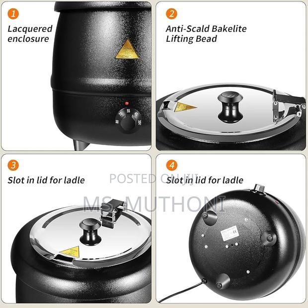 10l Electric Soup Boiler /Tureen With Temperature Control - thumbnail 2