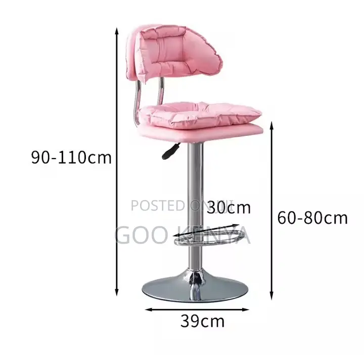 Home Chairs ; Modern Bar Stool Seat Metal Frame