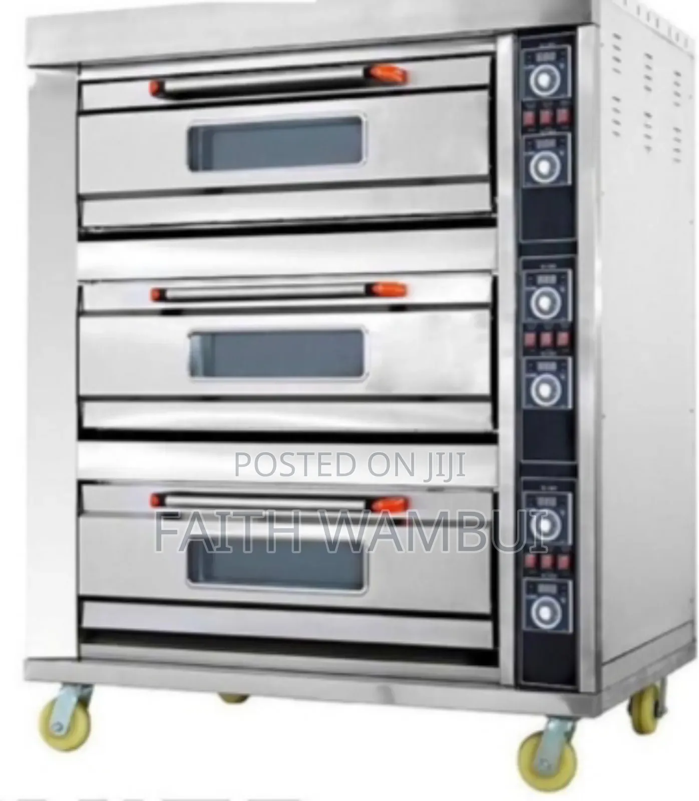 Premier Commercial Electric Oven Three Deck Six Trays
