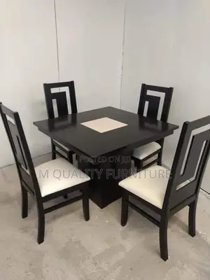 Black 4 Seater Dinning Table