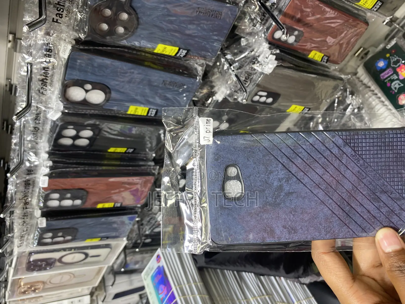 Sophter Leather Back Cover for Samsung Galaxy J7 Prime