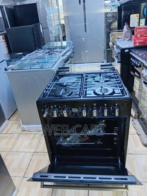 BJS 60x60 Black Elite Cooker (3 Gas + 1 Electric Burner) - main view