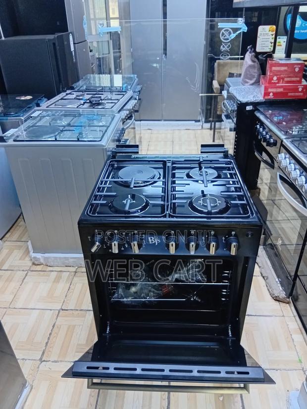 BJS 3+1 Elite Cooker – 60x60cm Black Multifunction Stove