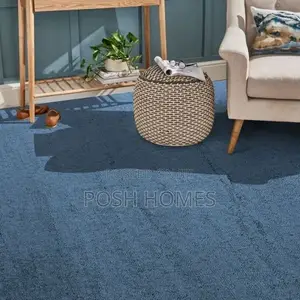 Blue Loop Pile Carpet 4mm Home and Office Carpet