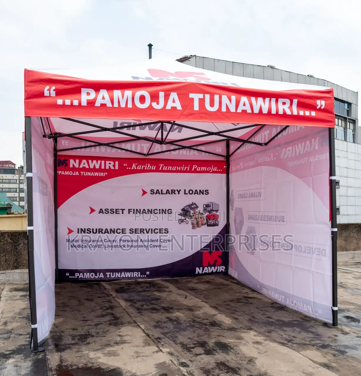 3 X3m Steel Tent