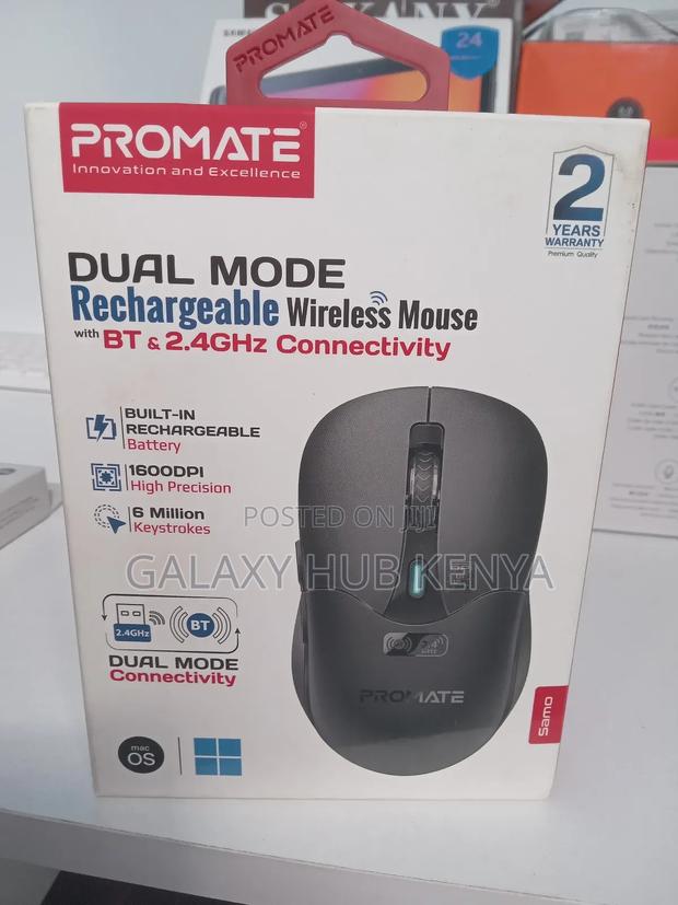 Promate Dual Mode Rechargeable Mouse - main view