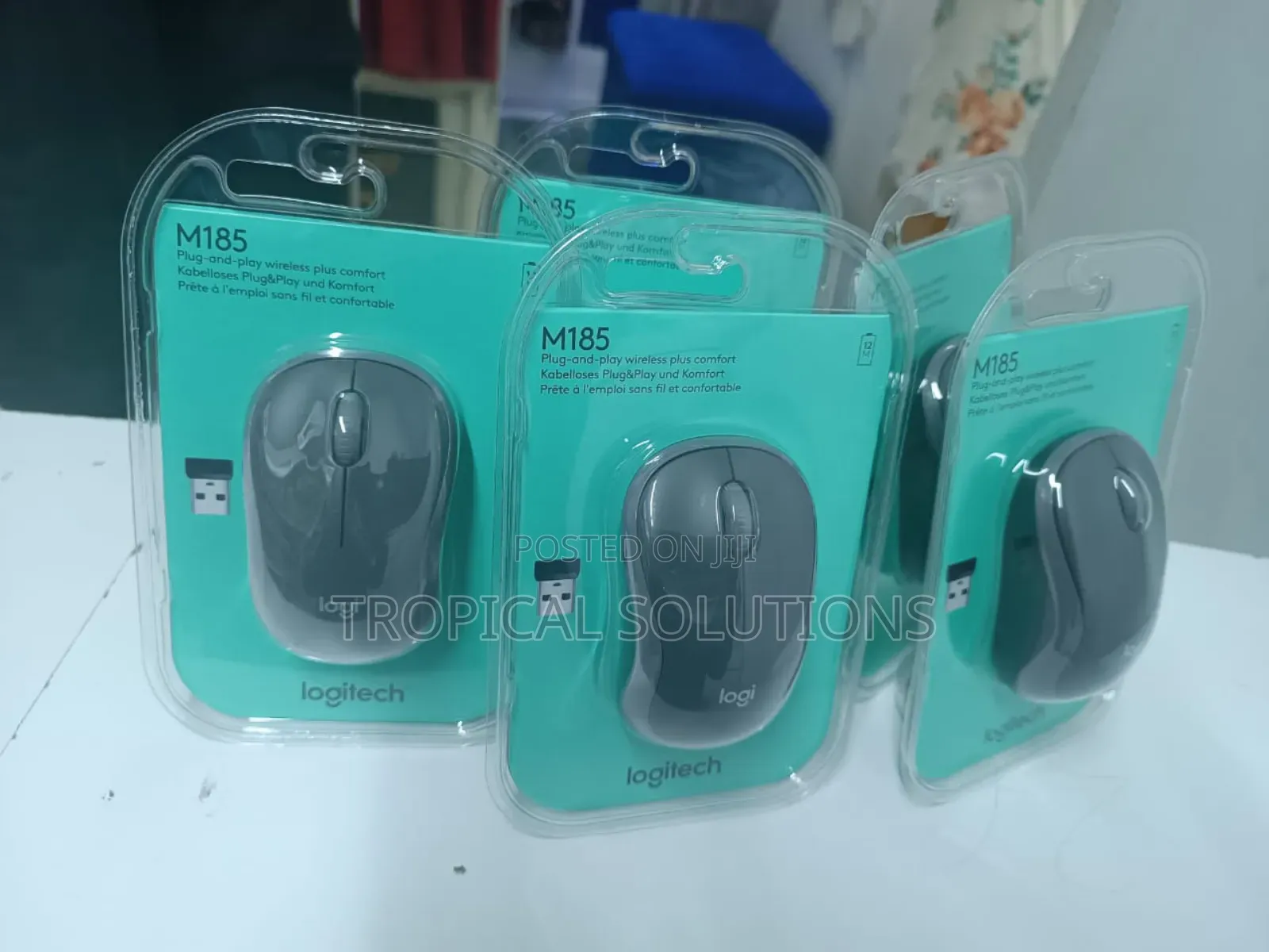 Logitech M185 Wireless Mouse Swift Grey