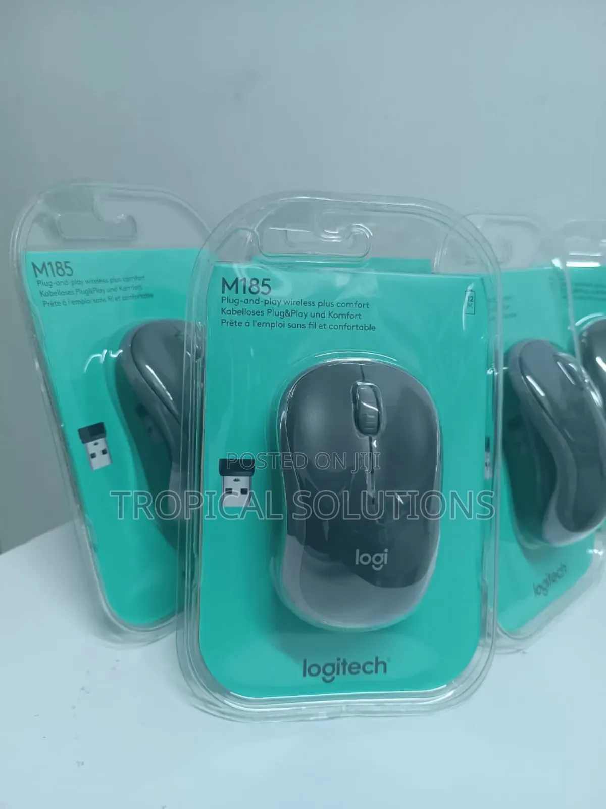 Logitech M185 Wireless Mouse Swift Grey