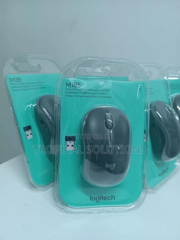 Logitech M185 Wireless Mouse Swift Grey - thumbnail 2