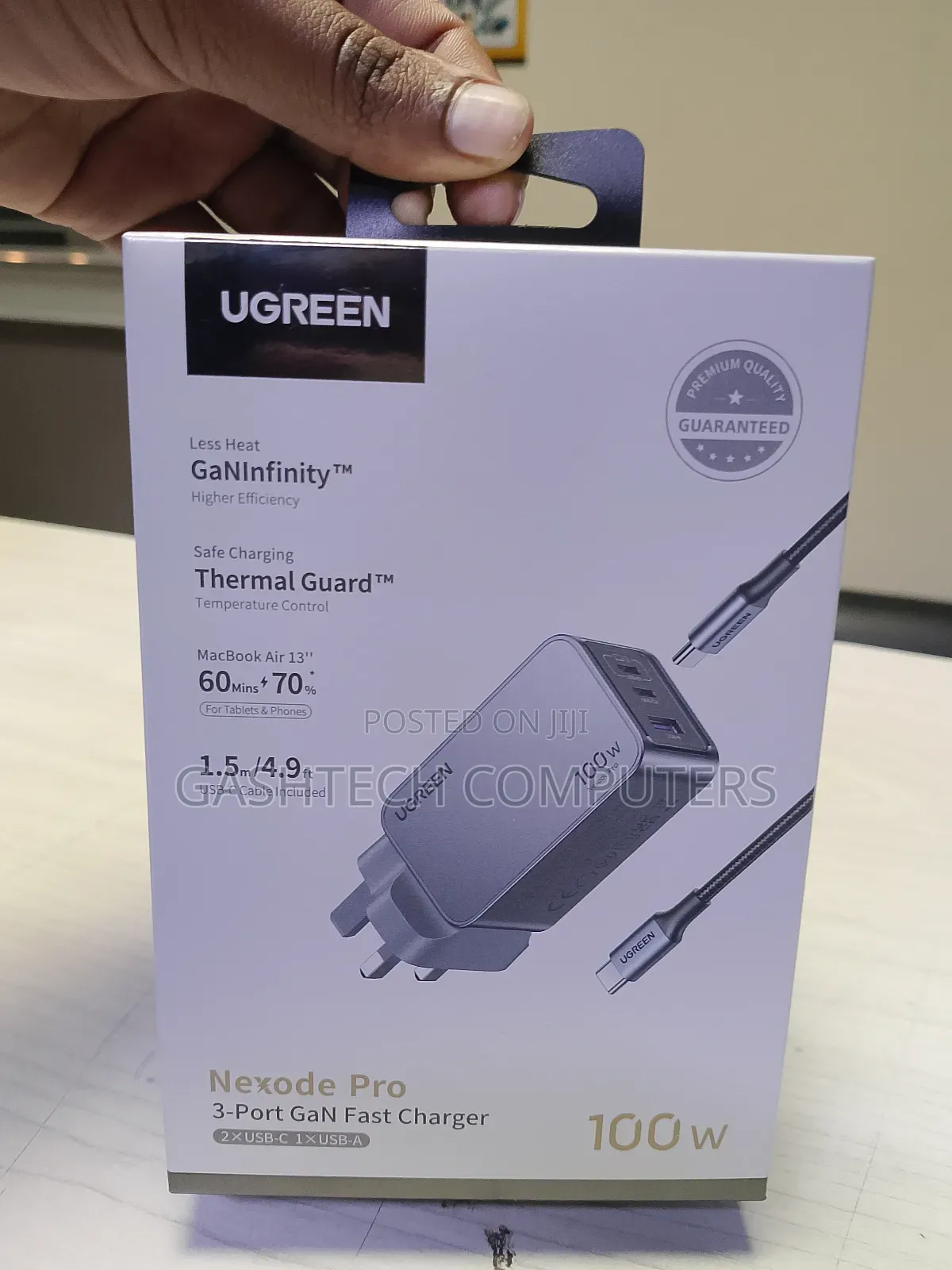 Brand New Ugreen Nexode Pro 100w 3-Port Gan Fast Charger
