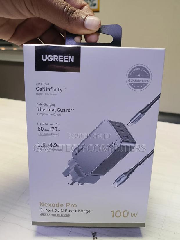 Brand New Ugreen Nexode Pro 100w 3-Port Gan Fast Charger
