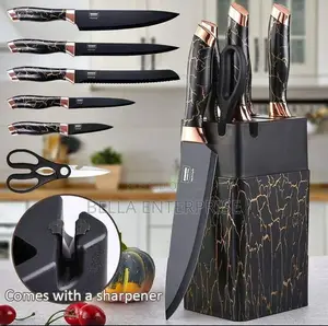 . 7pc Marble Profile Knife Set