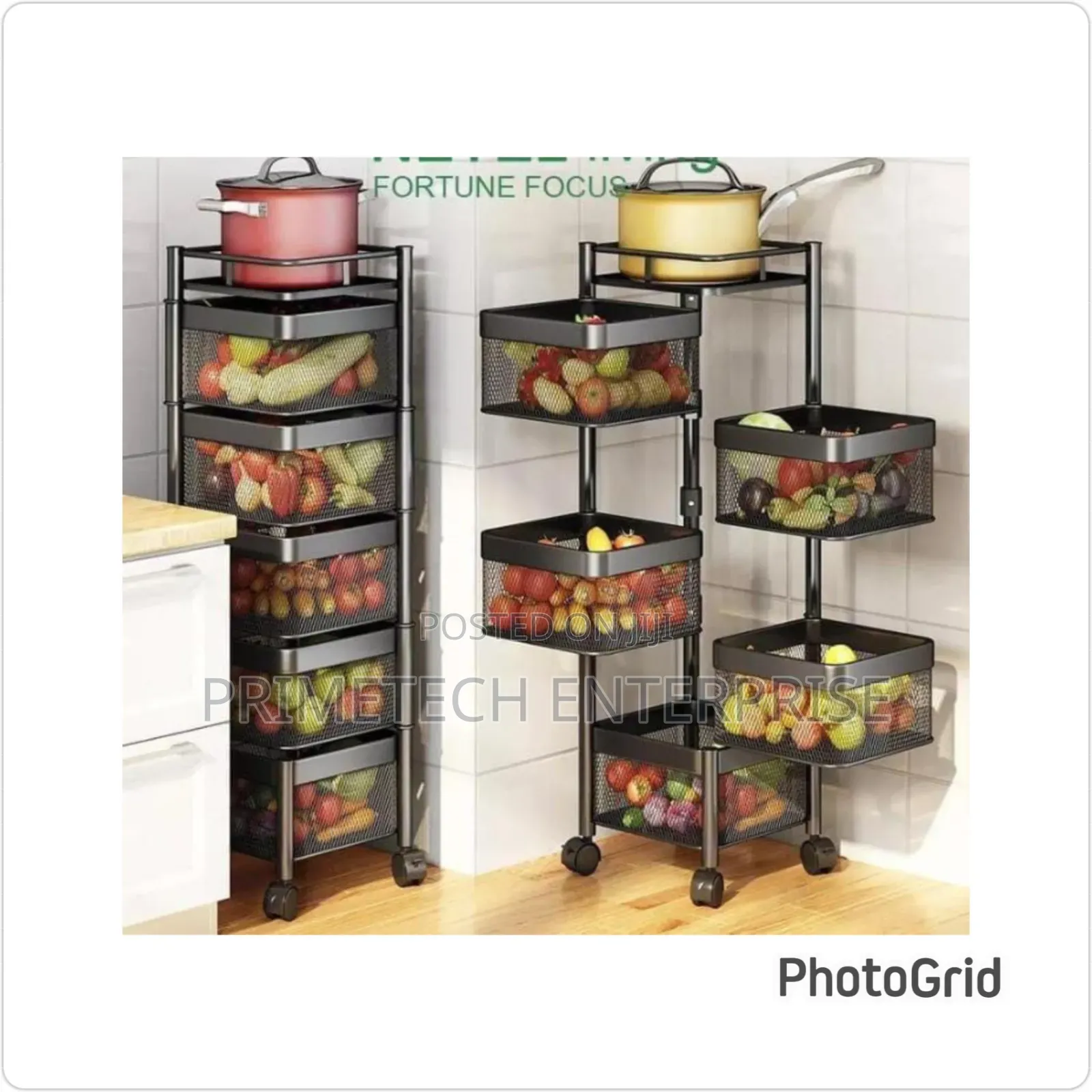Square Fruit Rack -5 Tier