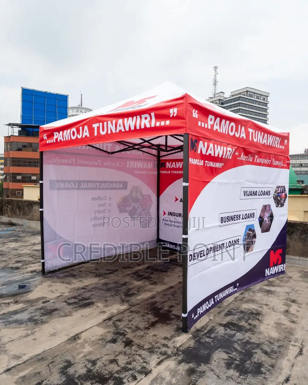 Branded Steel Tent 3m by 3m