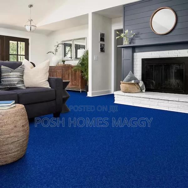 Delta Loop Pile Carpet 4mm Blue - main view
