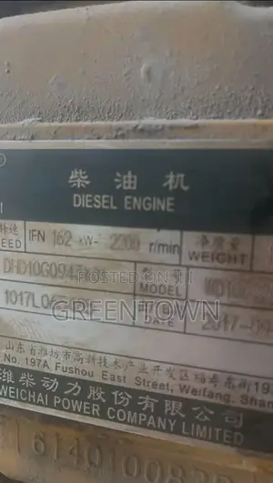 Weichai Wd10g220e23 Complete Engine 162kw