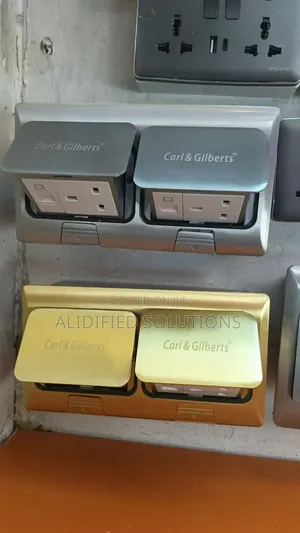 Silver and Golden Floor Socket