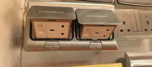 Silver and Golden Floor Socket