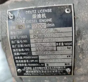 Deutz Wp6g125e22 Complete Engine 75-130kw
