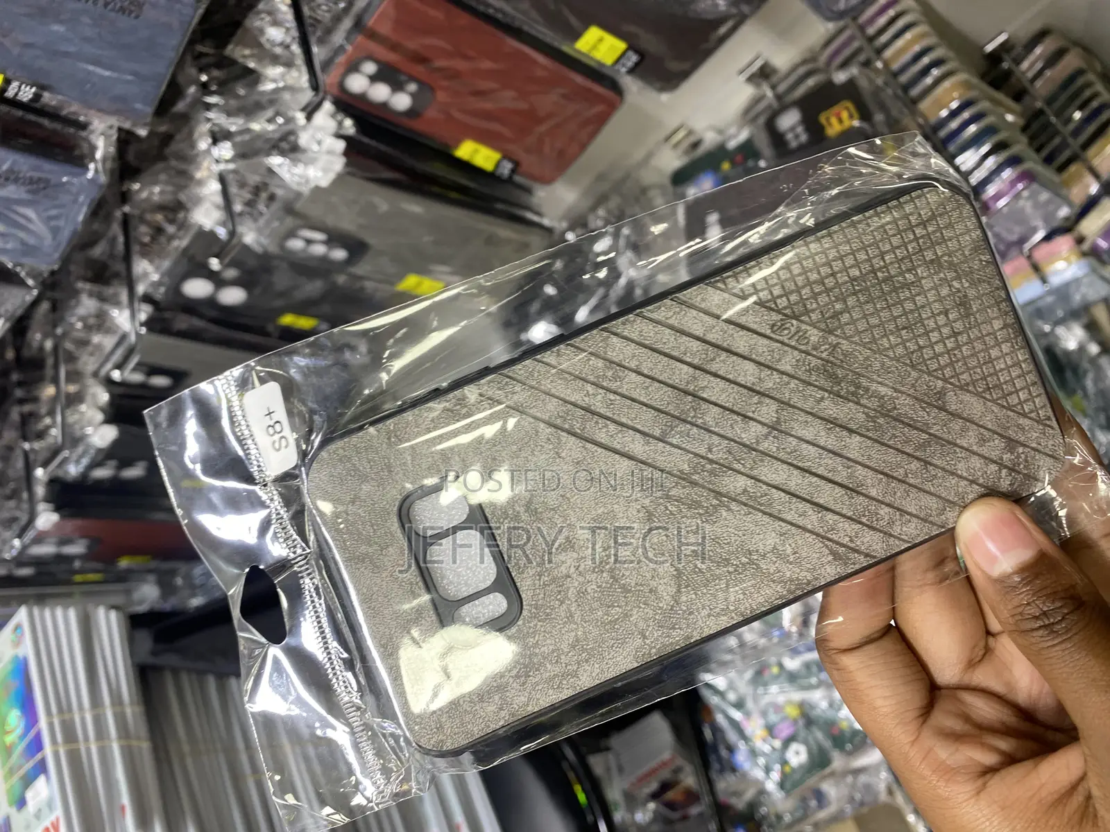 Jadeans Leather Back Cover for Samsung Galaxy S8+