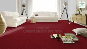 Red Delta Carpet,Stay Neat for Long Easy to Clean