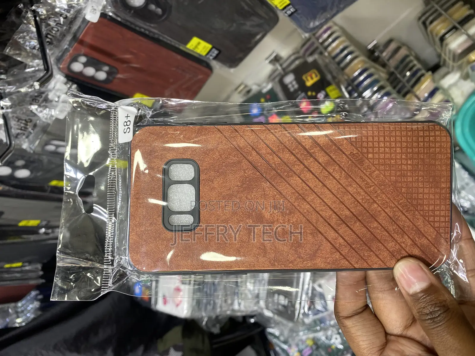 Minku Leather Back Cover for Samsung Galaxy S8+