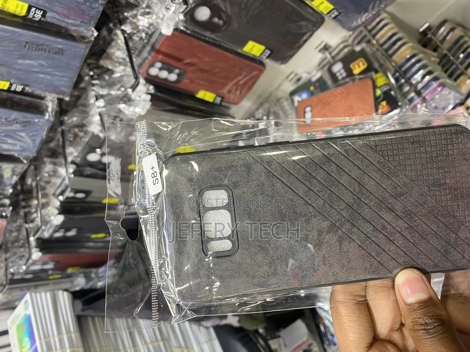 Guonzau Leather Back Cover for Samsung Galaxy S8+