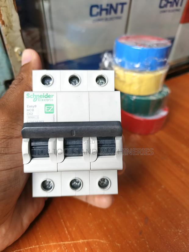 Schneider 63 Amps Triple Pole Electric MCB - main view