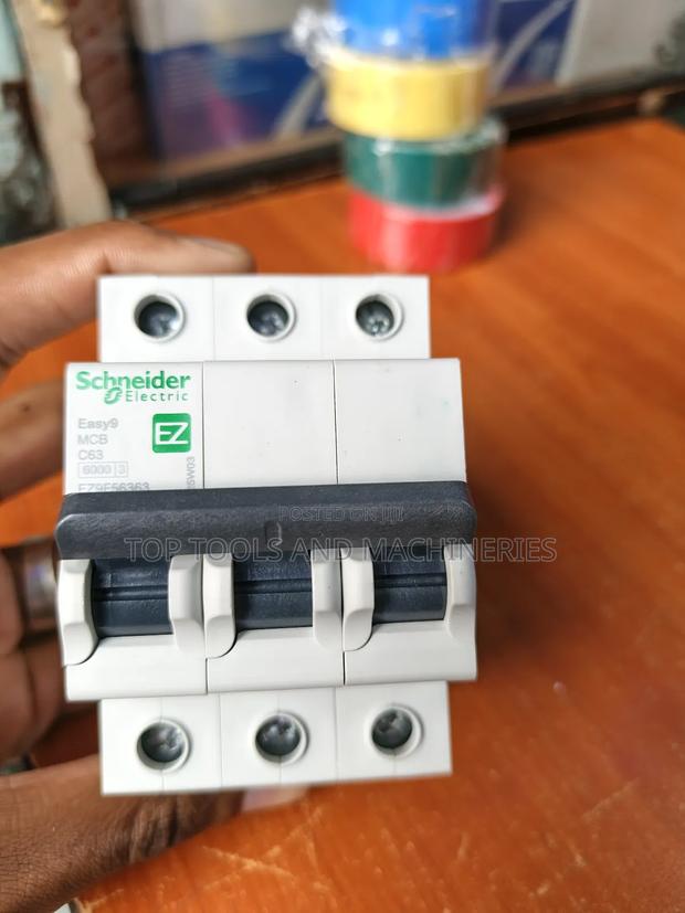 63 Amps Schneider Electric MCB Breaker Three Pole - main view