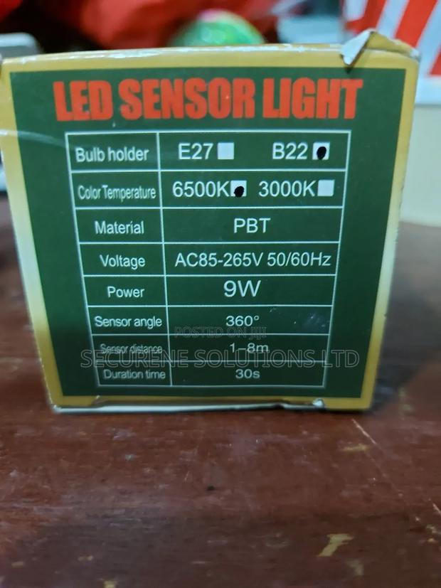 9w Sensor Bulb or Motion Sensor Led Bulb. - thumbnail 2