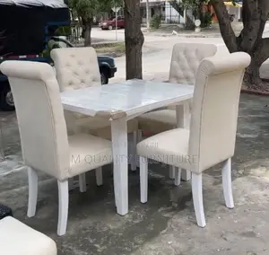 White 4 Seater Dinning Table
