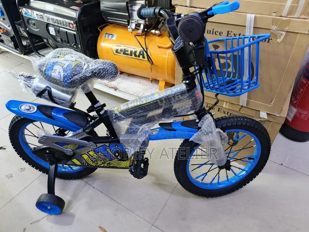Size 12 Kids Bike With Training Wheels/Basket