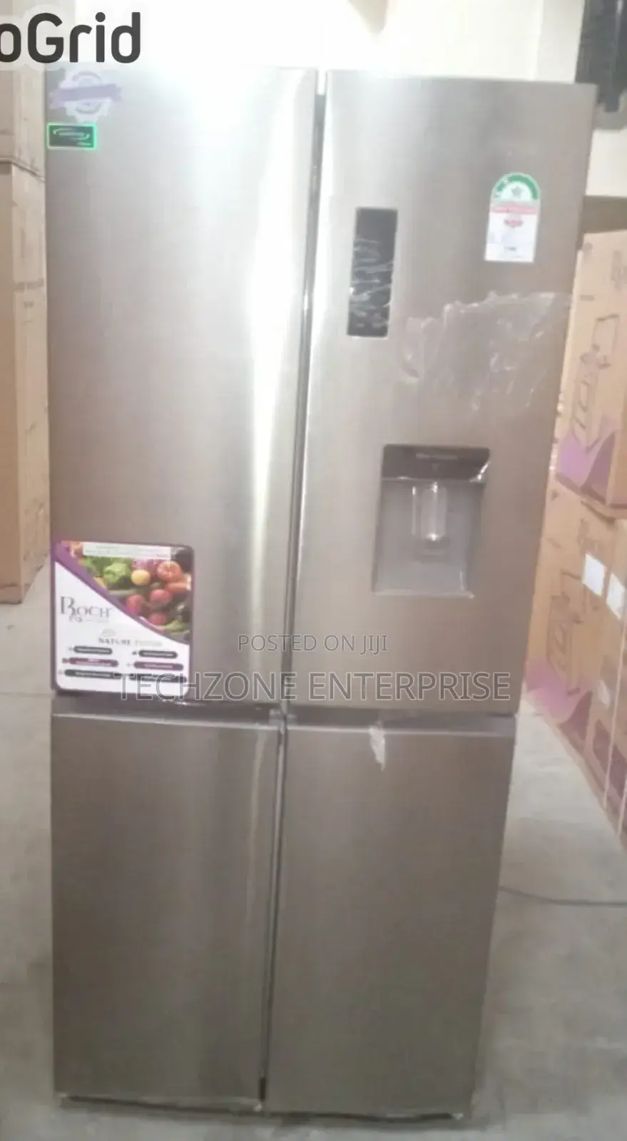 Roch Side by Side 439litres Arfr-540sbw-B With Dispenser 