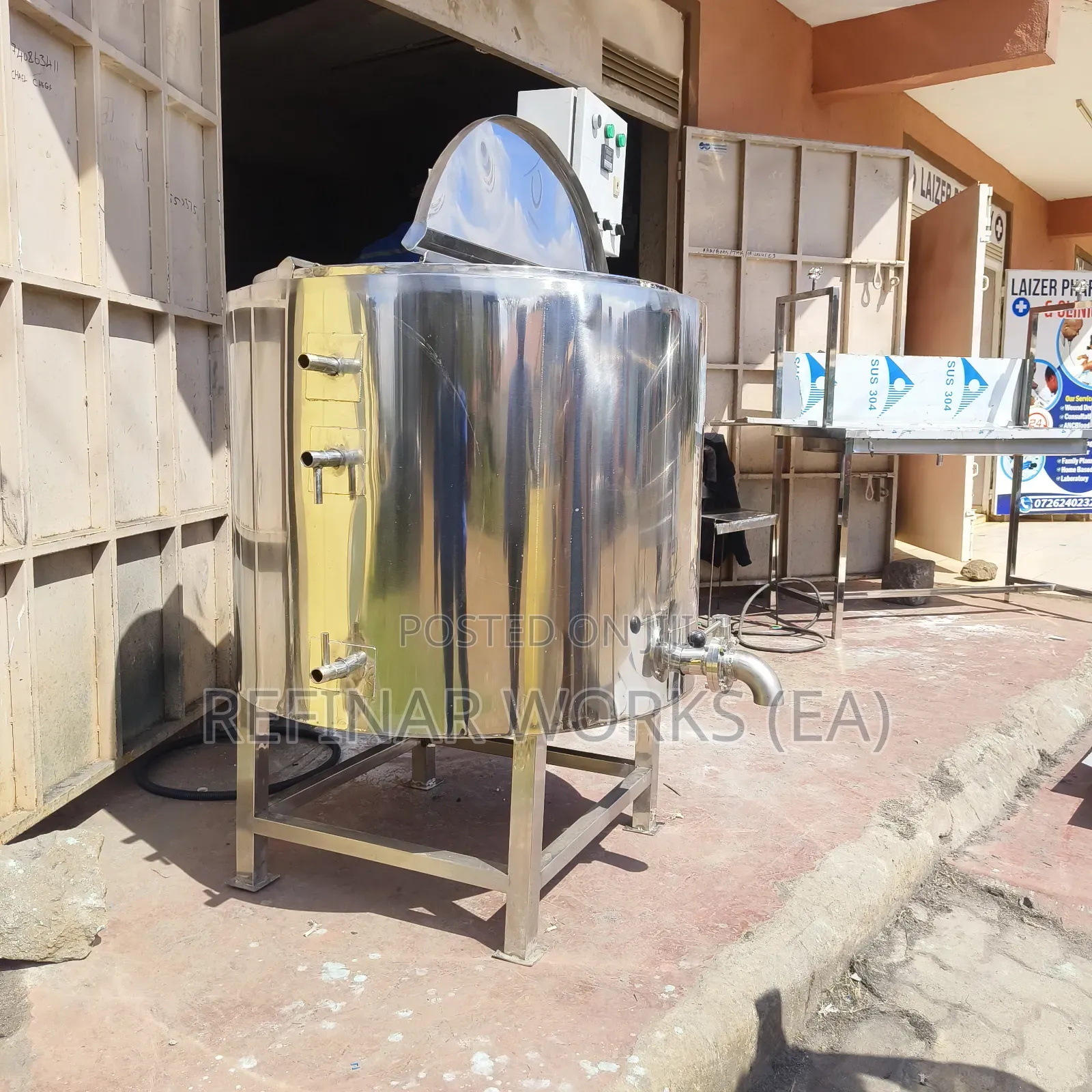 Industrial Milk Pasteurizer - Chiller - Mixing Tanks