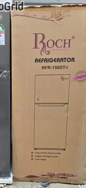 Roch RFR-150dt-1 120l Double Door Refrigerator, Silver 